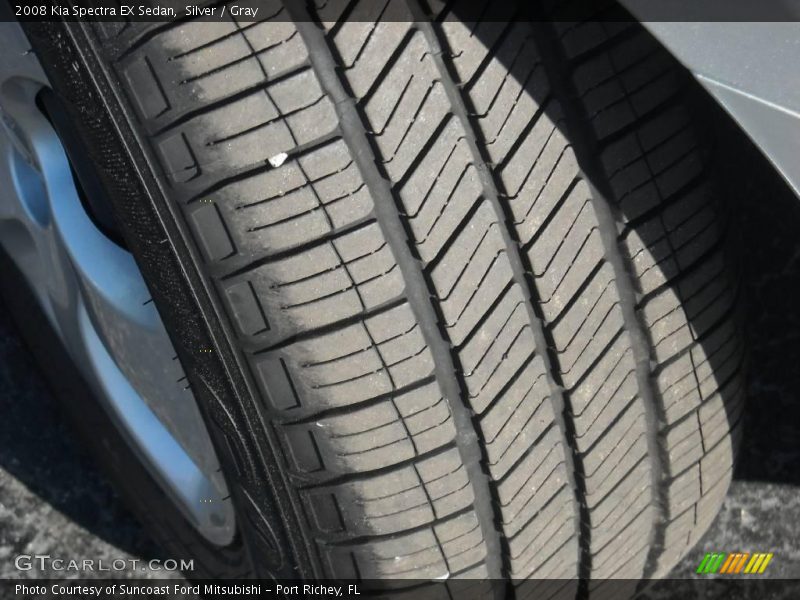 Silver / Gray 2008 Kia Spectra EX Sedan