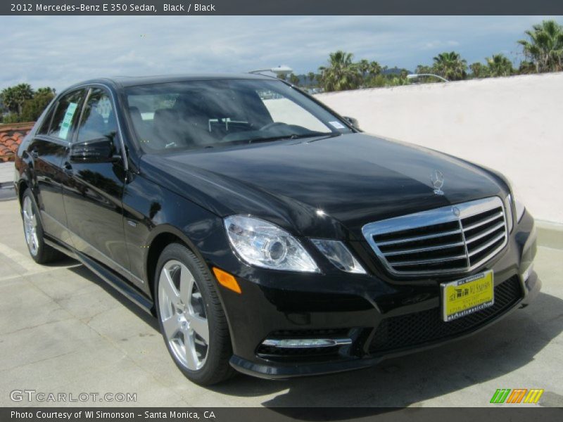 Black / Black 2012 Mercedes-Benz E 350 Sedan