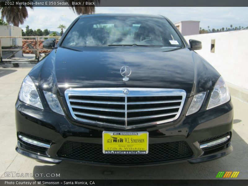 Black / Black 2012 Mercedes-Benz E 350 Sedan