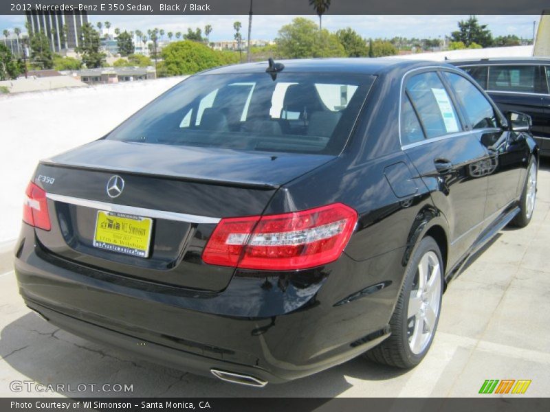 Black / Black 2012 Mercedes-Benz E 350 Sedan