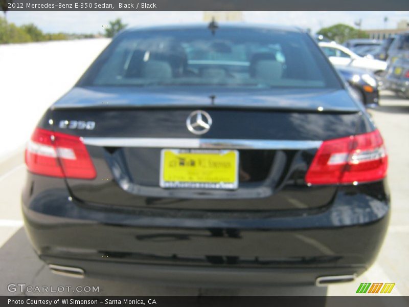 Black / Black 2012 Mercedes-Benz E 350 Sedan
