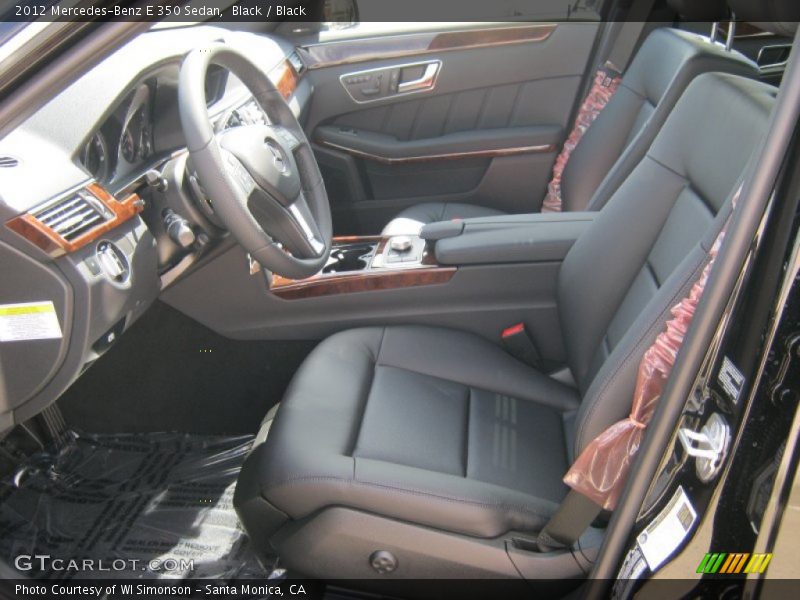 Black / Black 2012 Mercedes-Benz E 350 Sedan