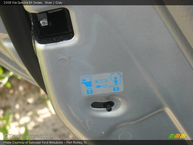 Silver / Gray 2008 Kia Spectra EX Sedan