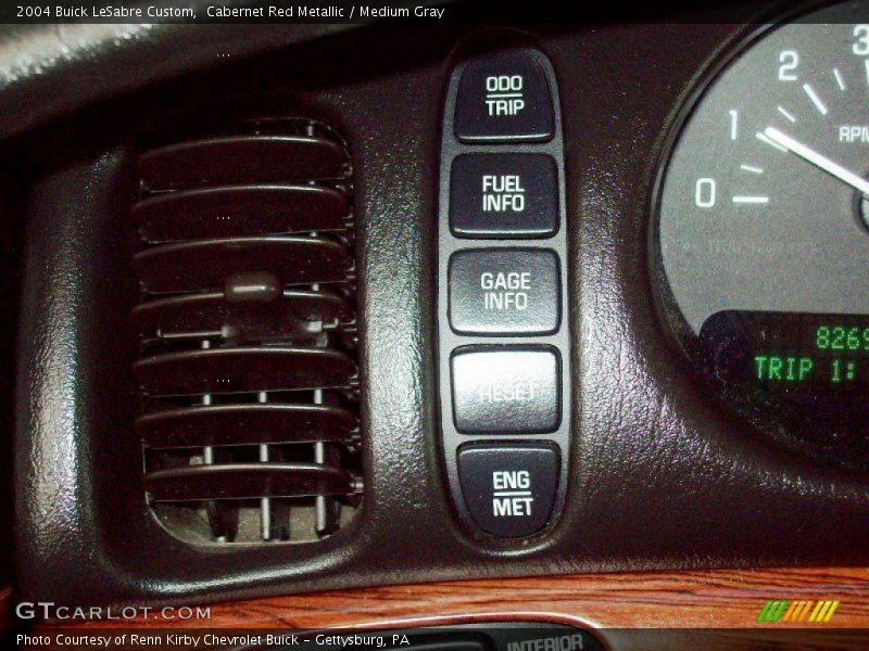 Cabernet Red Metallic / Medium Gray 2004 Buick LeSabre Custom