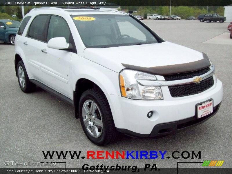 Summit White / Light Gray 2008 Chevrolet Equinox LS AWD