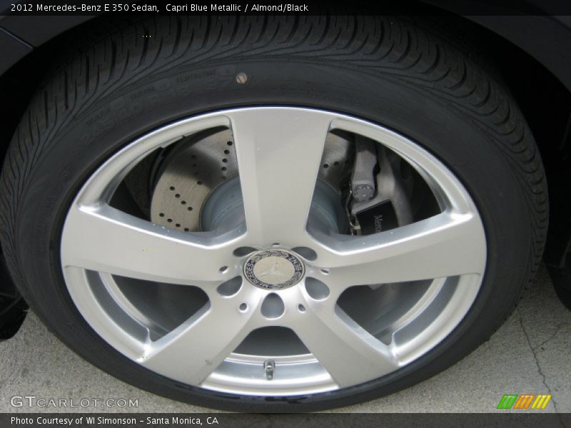Capri Blue Metallic / Almond/Black 2012 Mercedes-Benz E 350 Sedan