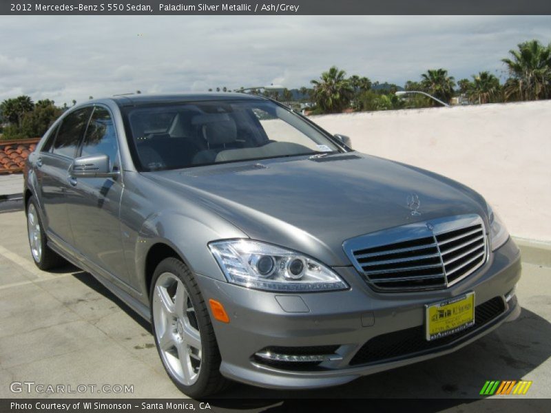 Paladium Silver Metallic / Ash/Grey 2012 Mercedes-Benz S 550 Sedan