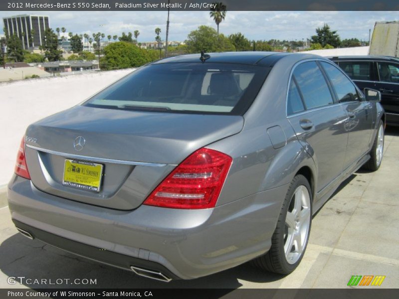 Paladium Silver Metallic / Ash/Grey 2012 Mercedes-Benz S 550 Sedan