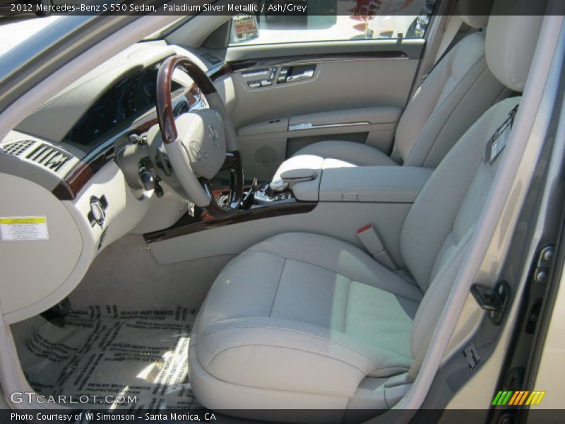 Paladium Silver Metallic / Ash/Grey 2012 Mercedes-Benz S 550 Sedan