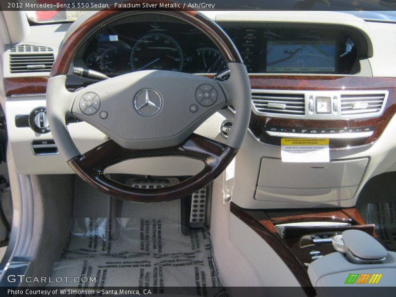Paladium Silver Metallic / Ash/Grey 2012 Mercedes-Benz S 550 Sedan