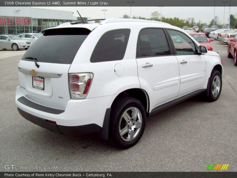 Summit White / Light Gray 2008 Chevrolet Equinox LS AWD