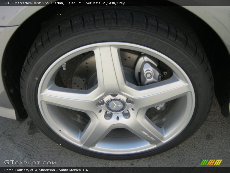 Paladium Silver Metallic / Ash/Grey 2012 Mercedes-Benz S 550 Sedan