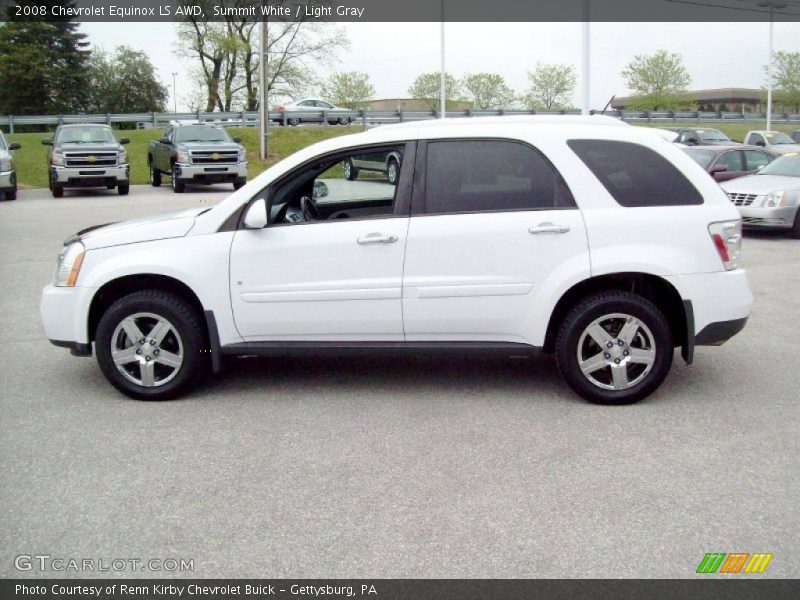 Summit White / Light Gray 2008 Chevrolet Equinox LS AWD