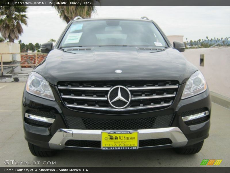 Black / Black 2012 Mercedes-Benz ML 350 4Matic