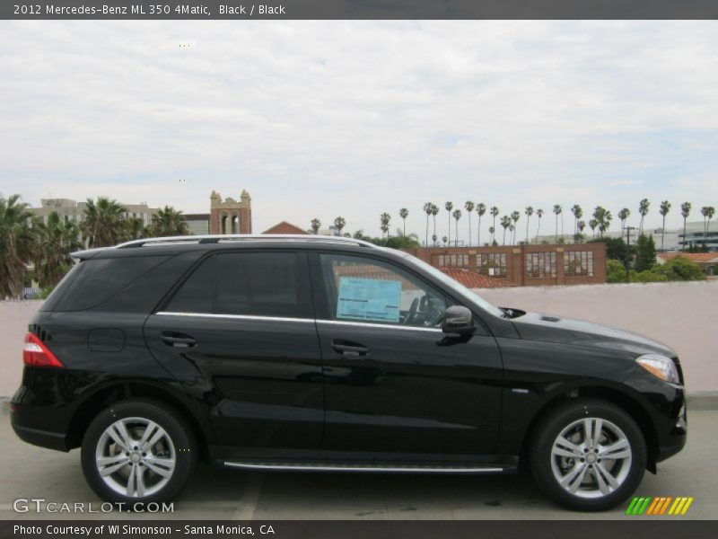 Black / Black 2012 Mercedes-Benz ML 350 4Matic