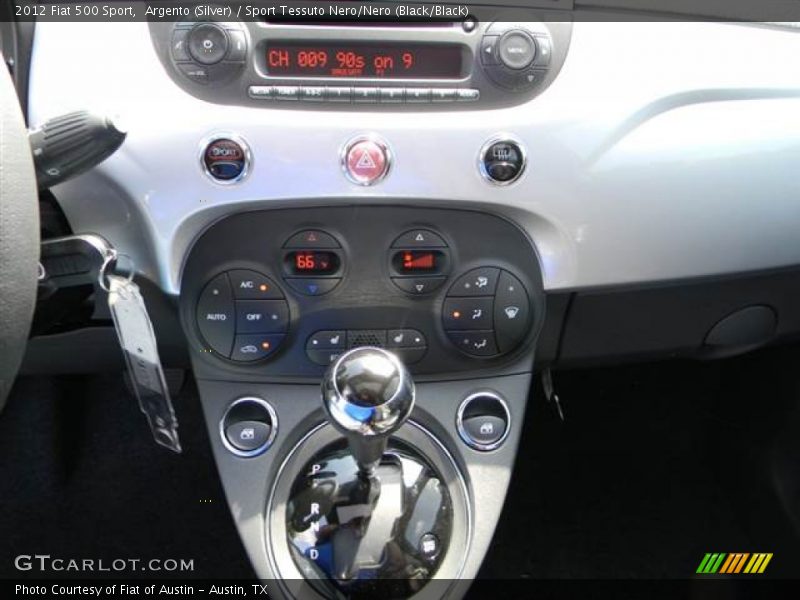 Argento (Silver) / Sport Tessuto Nero/Nero (Black/Black) 2012 Fiat 500 Sport