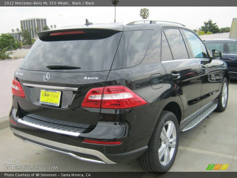 Black / Black 2012 Mercedes-Benz ML 350 4Matic