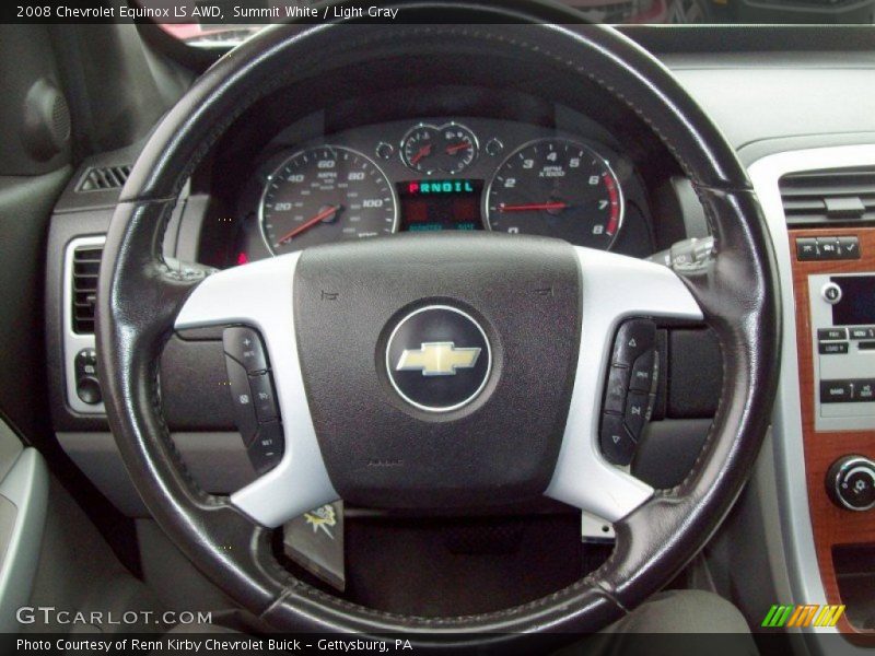 Summit White / Light Gray 2008 Chevrolet Equinox LS AWD