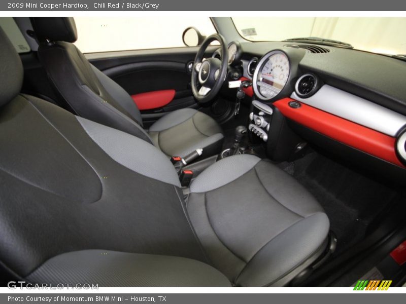 Chili Red / Black/Grey 2009 Mini Cooper Hardtop
