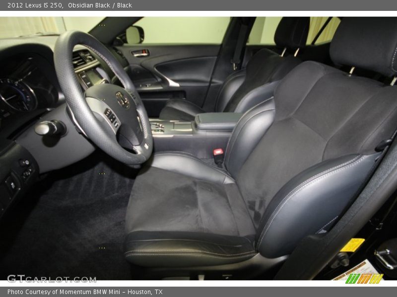 Obsidian Black / Black 2012 Lexus IS 250