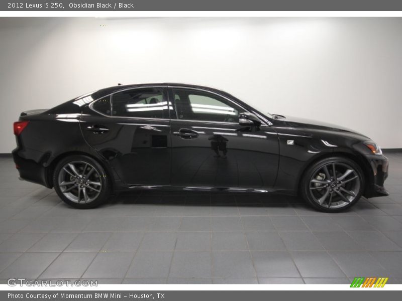 Obsidian Black / Black 2012 Lexus IS 250