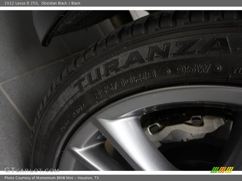 Obsidian Black / Black 2012 Lexus IS 250