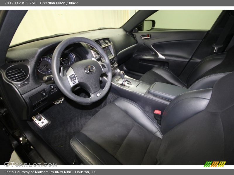 Obsidian Black / Black 2012 Lexus IS 250