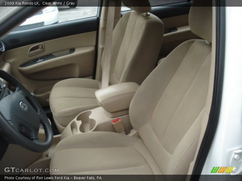 Clear White / Gray 2009 Kia Rondo LX
