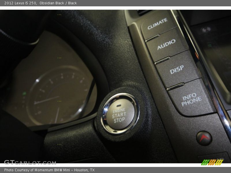 Obsidian Black / Black 2012 Lexus IS 250