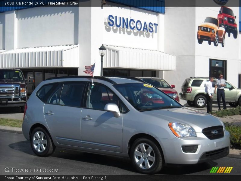 Fine Silver / Gray 2008 Kia Rondo LX V6