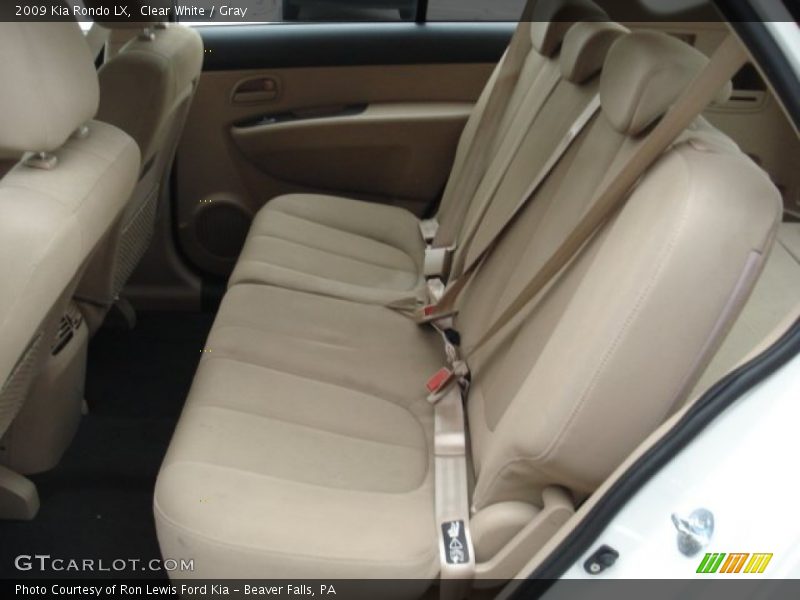 Clear White / Gray 2009 Kia Rondo LX