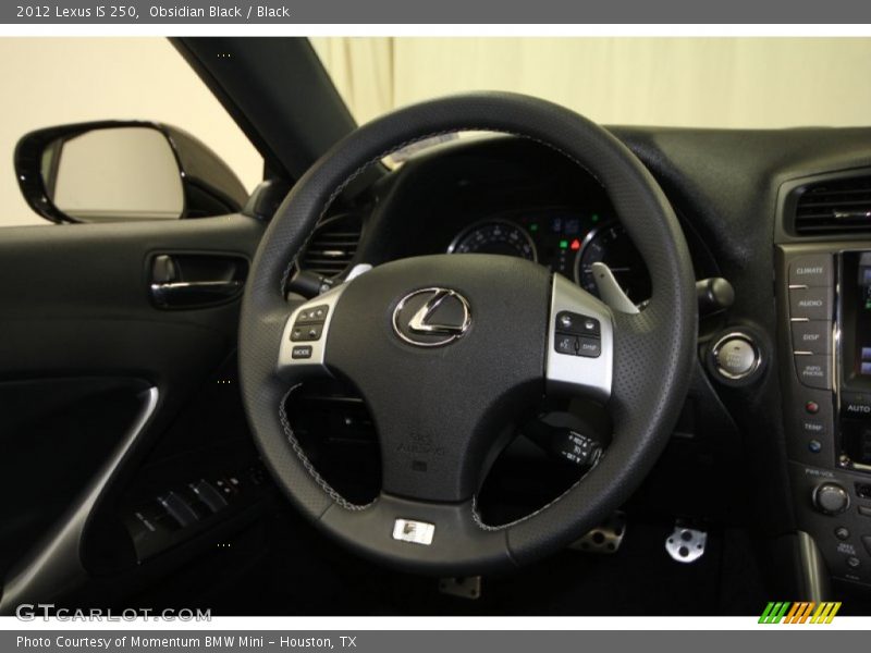 Obsidian Black / Black 2012 Lexus IS 250