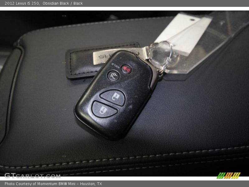 Obsidian Black / Black 2012 Lexus IS 250