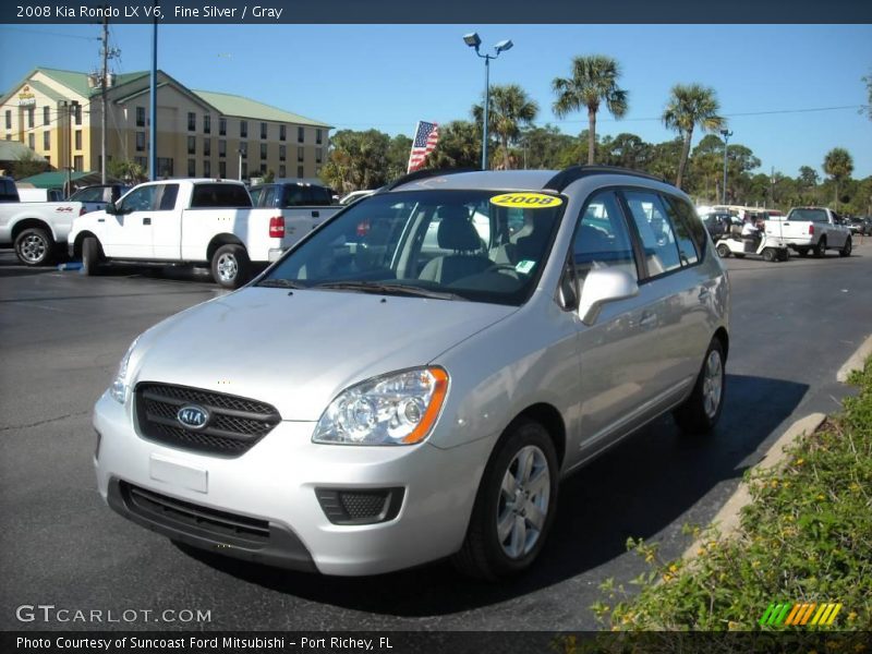 Fine Silver / Gray 2008 Kia Rondo LX V6