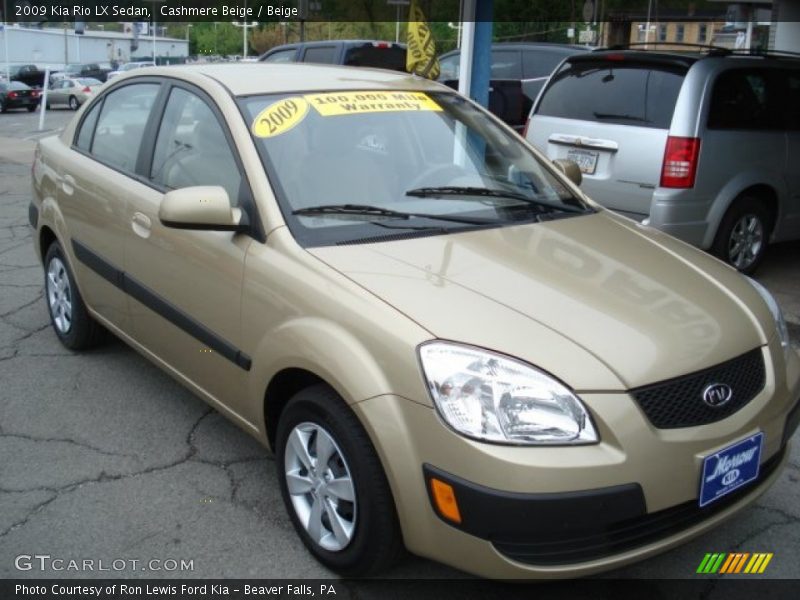 Cashmere Beige / Beige 2009 Kia Rio LX Sedan