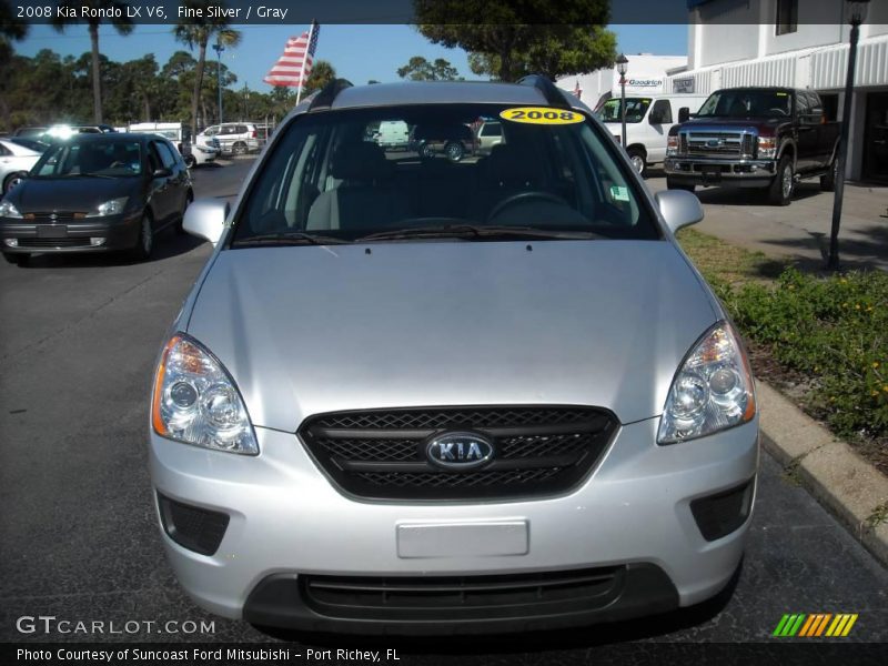 Fine Silver / Gray 2008 Kia Rondo LX V6