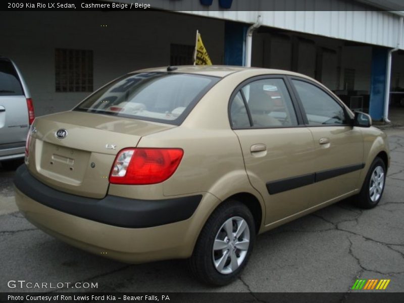 Cashmere Beige / Beige 2009 Kia Rio LX Sedan