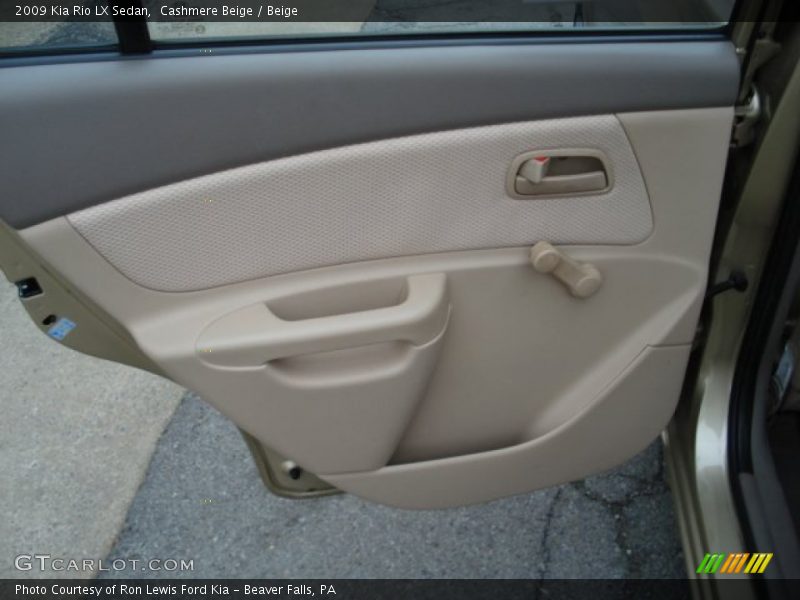 Cashmere Beige / Beige 2009 Kia Rio LX Sedan