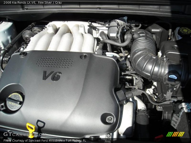 Fine Silver / Gray 2008 Kia Rondo LX V6