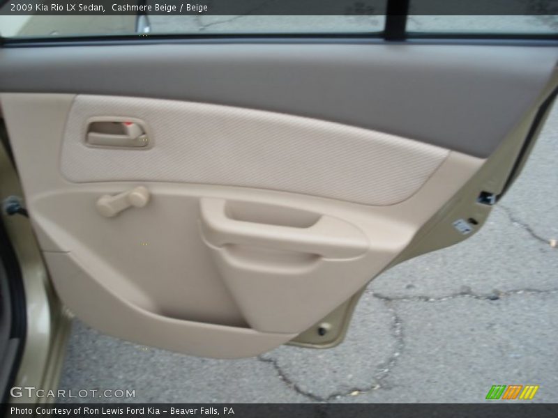 Cashmere Beige / Beige 2009 Kia Rio LX Sedan