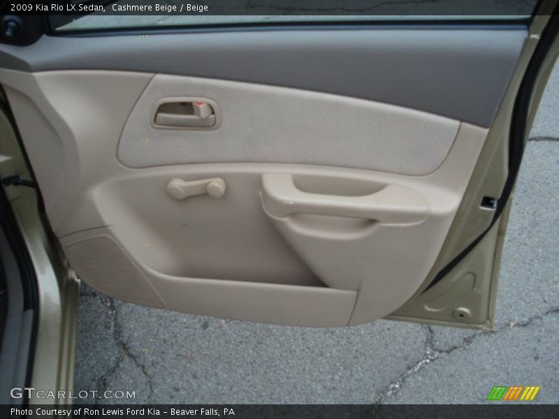 Cashmere Beige / Beige 2009 Kia Rio LX Sedan