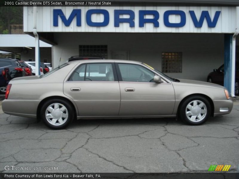 Bronzemist / Neutral Shale 2001 Cadillac DeVille DTS Sedan