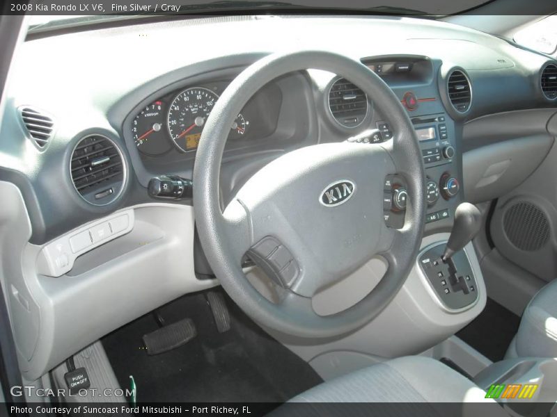 Fine Silver / Gray 2008 Kia Rondo LX V6