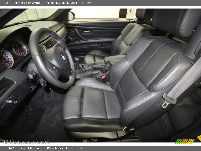 Jet Black / Black Novillo Leather 2011 BMW M3 Convertible