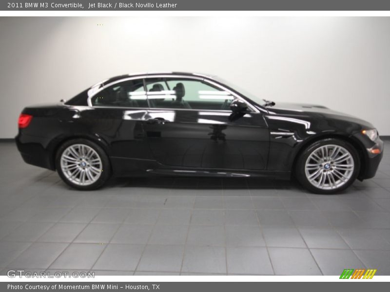 Jet Black / Black Novillo Leather 2011 BMW M3 Convertible