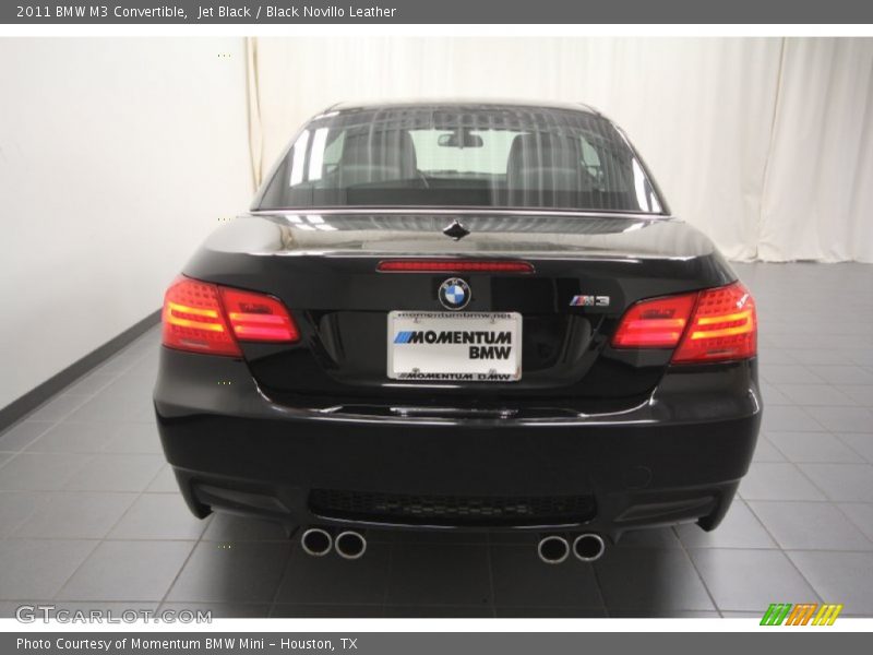 Jet Black / Black Novillo Leather 2011 BMW M3 Convertible