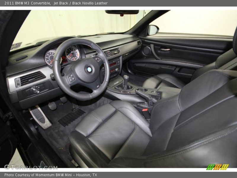 Jet Black / Black Novillo Leather 2011 BMW M3 Convertible