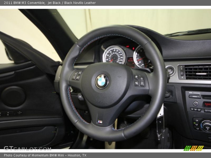 Jet Black / Black Novillo Leather 2011 BMW M3 Convertible