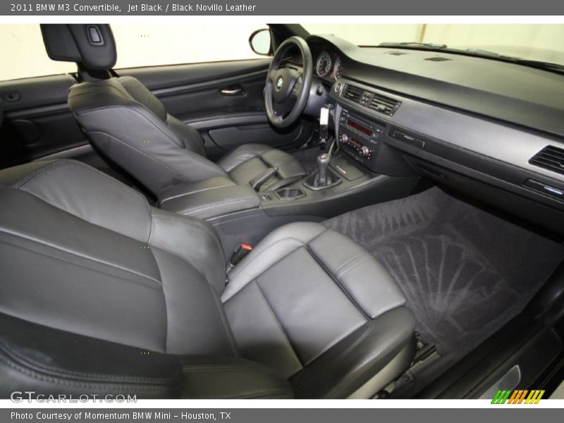 Jet Black / Black Novillo Leather 2011 BMW M3 Convertible