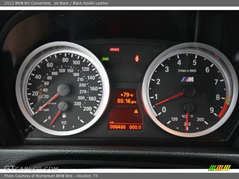  2011 M3 Convertible Convertible Gauges